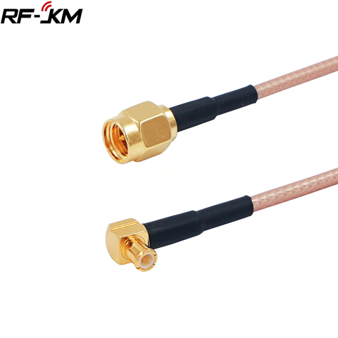 RF coaxial connector SMA Male Plug to MCX Male Right Angle RF Pigtail Cable RG316 ► Photo 1/5