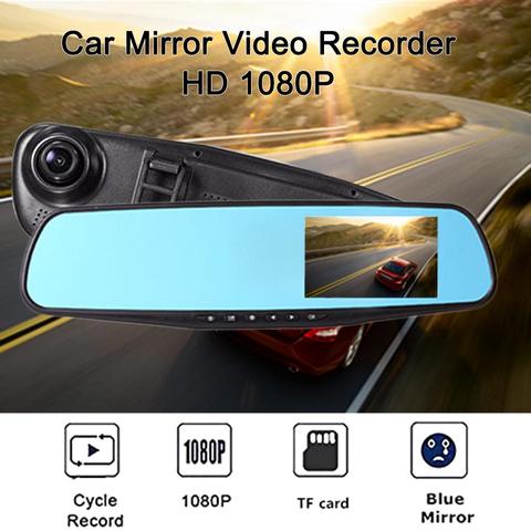 Car Dvr Driving Recorder Mirror Stream RearView Mirror Dash Camera Dash Cam Car Camera Full Hd RearView Mirror Drive Recorder ► Photo 1/6