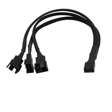 High Quality 6 inch 1 to 3 4-pins Molex TX4 CPU 4 Pin PWM Case Cooling Fan Splitter Hub Power Fan-out Adapter Cable ► Photo 1/6