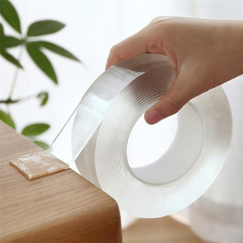 1M/2M/5M Nano Magic Tape Double Sided Tape Transparent No Trace Reusable Waterproof Adhesive Tape Cleanable Home gekkotape ► Photo 1/6