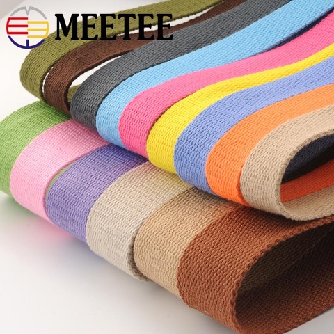 8Y*25MM Canvas Cotton Webbings 1.5mm Thick High Tenacity Backpack Strap Webbing Label Ribbon Clothes Sewing Tape Bias Binding ► Photo 1/6