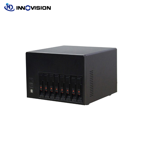 2022 new home storage 8 HDD bays hot-swap case NAS IPFS Server chassis  support mini-itx motherboard cloud computing server ► Photo 1/6