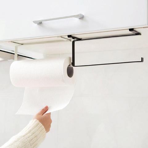 Self-adhesive Roll Holder Stand Organizer Rack Cabinet Paper Towel Storage Rack Tissue Hanger Cabinet Kitchen Accessories ► Photo 1/6