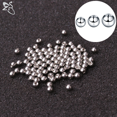 ZS 10/30/100PCS Stainless Steel Ball 18G 16G High Polish Piercing Screw Replacement Ball Nose Ear Labret Piercings Accessories ► Photo 1/6