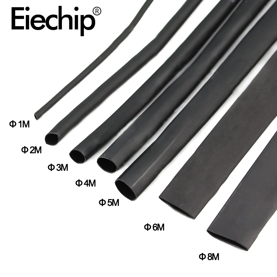 2:1 Black 1 2 3 5 6 8 10mm Diameter Heat Shrink Heatshrink