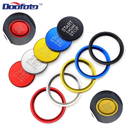 Car Styling Sticker Ring Auto Engine Start Stop Button Cover Case For Audi a4 b8 b9 a6 4f c7 q3 q5 s3 a3 8v 8p 8l Accessories ► Photo 1/6