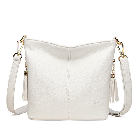 Luxury White Handbags Women Bags Designer Leather Tassels Female Shoudler Crossbody Bags for Women 2022 Purses and Handbags ► Photo 1/6
