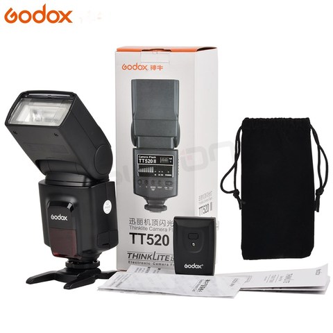 Godox TT520 II Flash TT520II with Build-in 433MHz Wireless Signal +Color Filter Kit for Canon Nikon Pentax Olympus DSLR Cameras ► Photo 1/5