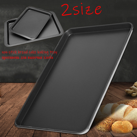 Rectangular non-stick bread cake baking tray baking tray oven rectangular black baking tray diy baking ► Photo 1/6