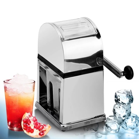 Stainless Steel Ice Crusher Mini Ice shavers Chopper Manual Snow Cone Smoothie Maker Ice Block Breaking Machine slush machine ► Photo 1/6