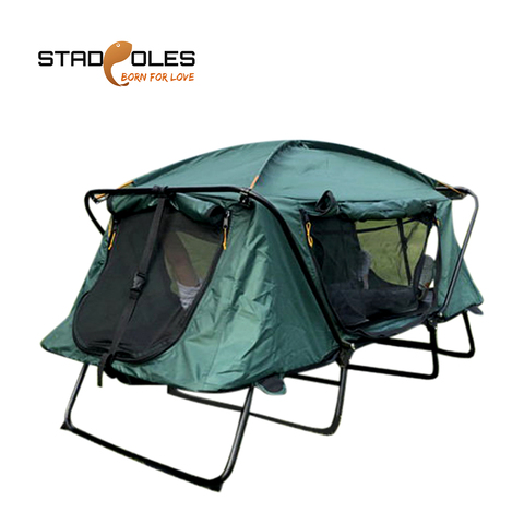 S-tadpoles One Person Camping Tent Cot Folding Outdoor Hiking Sleeping Bed Cots Tent Waterproof For Truck Travel ► Photo 1/6