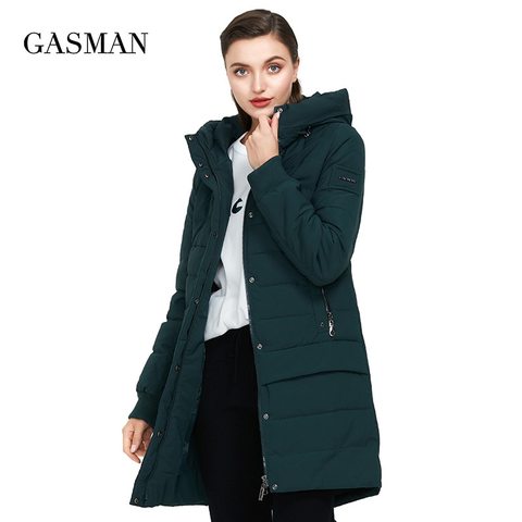 GASMAN Collection Hooded Warm Winter Coats Women High Quality Parka Long Coat Thick Jackets Female Winter Windproof Jackets 1820 ► Photo 1/6