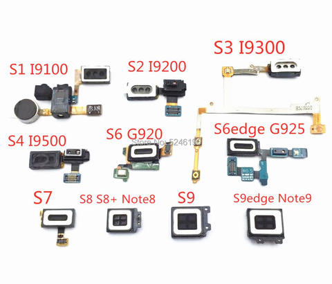 1pcs Ear Earpiece Speaker Flex Cable For Samsung Galaxy S1 S2 S3 S4 S6 S7 S8 S9 edge Note8 Note 9 Headphone Jack Audio Vibrator ► Photo 1/2