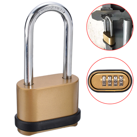 1 pcs Brass Four Digit Number Combination Password Lock Combination Padlock Security Lock Drawer Cabinet Door Hardware ► Photo 1/6