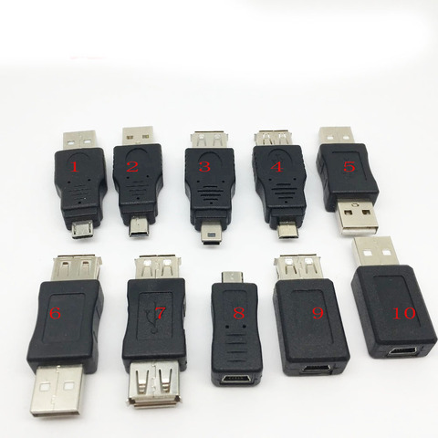 USB OTG Adapter Connector 5Pin Changer Adapter Converter USB Male to Female Micro 5Pin USB Mini USB Adapter Converter AQJG ► Photo 1/6