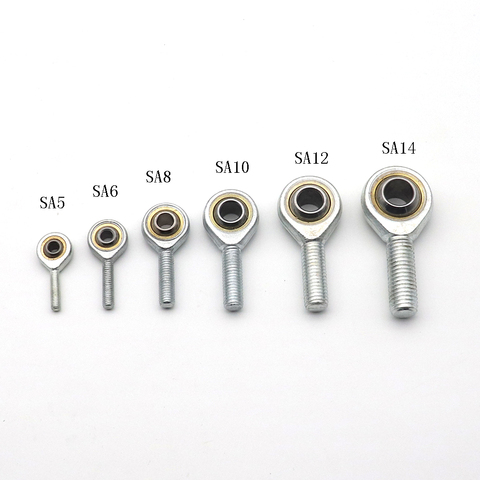 1pcs Inner Hole 5mm to 14mm Male SA T/K POSA Right/Left Hand Ball Joint Metric Threaded Rod End  Bearing ► Photo 1/6