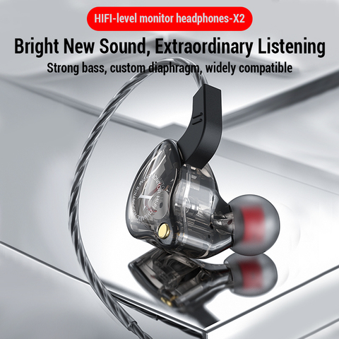 Hifi Wired Earphone Bass Headphones Noise Reduction Sport Earphones 3.5mm Wired Gaming Headset for Redmi Note 8 Umidigi A5  Pro ► Photo 1/6