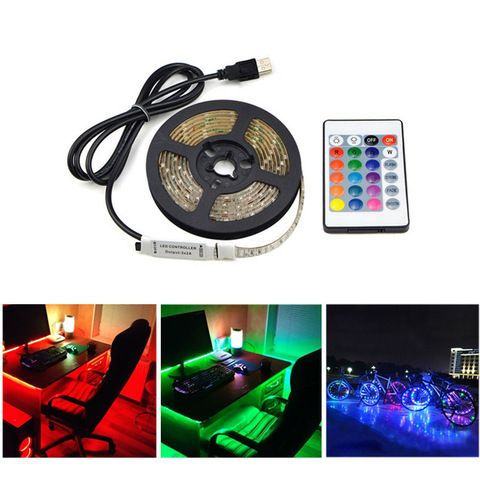 RGB Neon Sign LED Strip Light USB Tape Ribbon Remote For Home Room Kitchen Decor Christmas Party Wall Decoration Neon Led Sign ► Photo 1/6