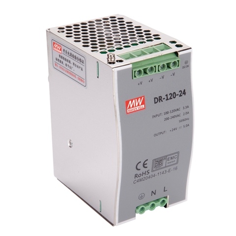 1pcs Single Output DR-120 120W Din Rail Switching Type Industrial Power Supply 12V 15V 24V 36V 48V ► Photo 1/5