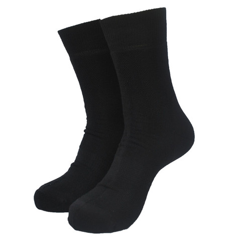 1 Pair Outdoor The Whole Terry Merino Wool Thick Black Color Trekking Socks ► Photo 1/3