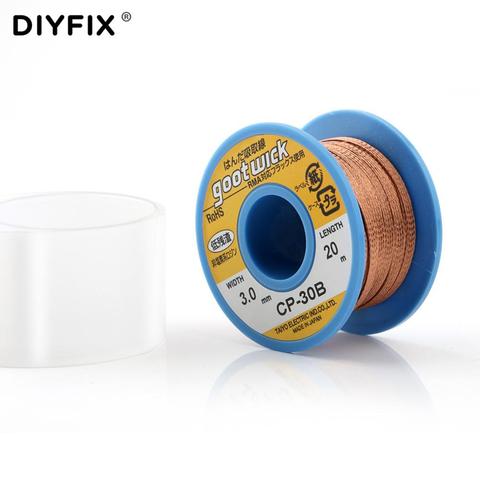 Original GootWick CP-30B 3.0mm*20M Desoldering Wick Desoldering Braid Solder Remover BGA Solder Wick Welding Tools for Phone PC ► Photo 1/6