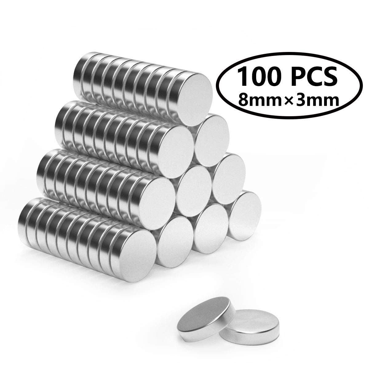5-100Pcs N52 Neodymium Disc Strong Magnets Round 8mmX3mm Rare Earth NdFeB Magnet 