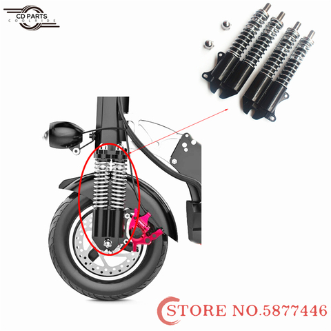 10 Inch Electric Scooter Double Drive Hydraulic Front Shock Absorber 12mm Thick Double Oil Pressure Strong Shock Absorption ► Photo 1/6