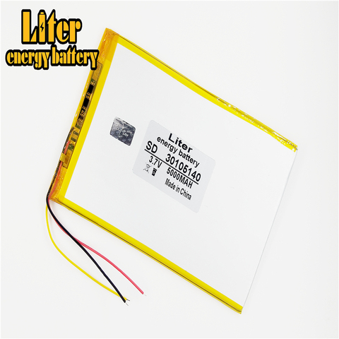 3 line 3.7V 30105140 28105140 5000mah Polymer lithiumion Battery With High Quality Li-ion Tablet pc battery For  tablet PC ► Photo 1/4