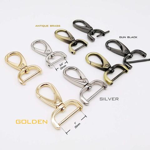 Metal Detachable Openable Swivel Leather Bag Handbag Shoulder Strap Belt Keyring Clasp Clip Buckle Dog Chain Collar Snap Trigger ► Photo 1/6