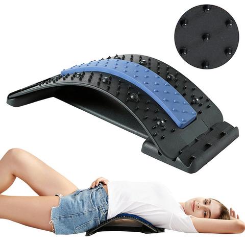 Back Stretcher Equipment Massager Stretcher Fitness Lumbar Support Stretching Device For Back Pain Relief ► Photo 1/6
