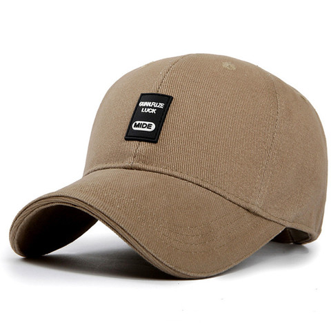 Men cotton embroidery Adjustable Baseball Cap Outdoor sport solid sun Hats For men Dad Snapback cap ► Photo 1/6
