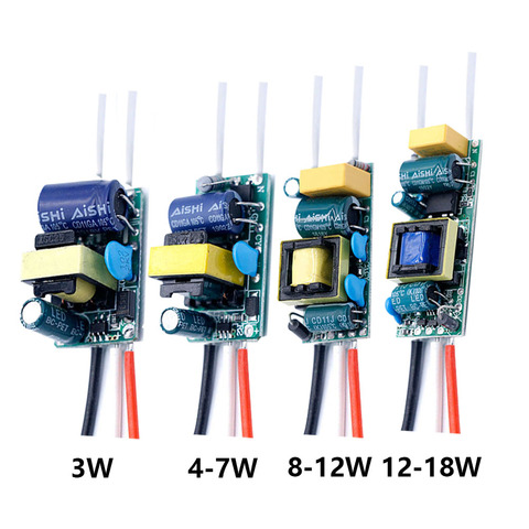 3w/4-7W/8-12w/12-18W LED Two-color isolation driver 300mA Dual color driver three pins LED Power Supply Lighting Transformers ► Photo 1/6