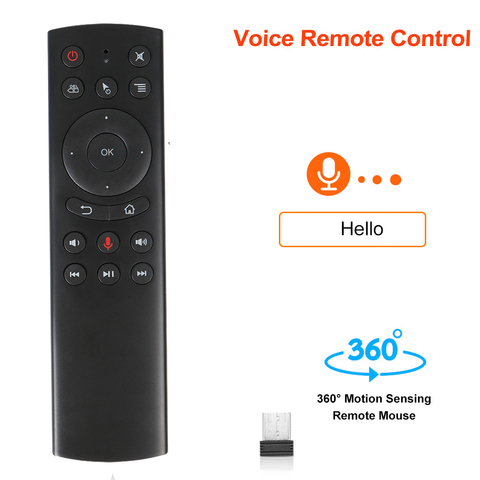 G20S Voice Remote Control 2.4G Air Wireless Mouse gyroscope IR Learning for H96 MAX Android TV Box ► Photo 1/6