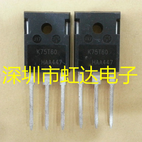 10pcs/lot K75T60 IKW75N60T TO-247 75A 600V IGBT tube new original In Stock ► Photo 1/1