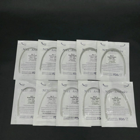100pcs/10Packs Orthodontic Dental Super Elastic Oval Form Niti Round Arch Wires ► Photo 1/6
