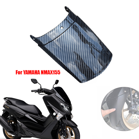 Motorcycle Front Fender Extension Mudguard Extended Cover Fairing Carbon Fiber Black For YAMAHA NMAX155  NMAX 155 ► Photo 1/6