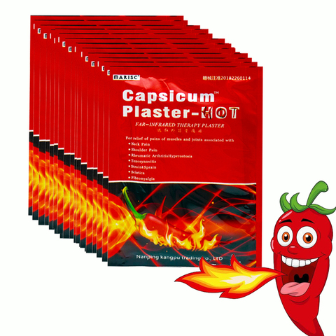 80pcs Capsicum Plaster Hot Patch Pain Relieving Patch Muscle Pain Back Pain Knee Joint Ache Plaster Chinese Medical Health Care ► Photo 1/6