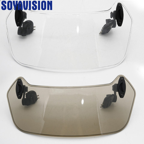 Universal Motorcycle Risen Adjustable Wind Screen Windshield Spoiler Air Deflector for Honda BMW F800 R1200GS KAWASAKI YAMAHA ► Photo 1/6