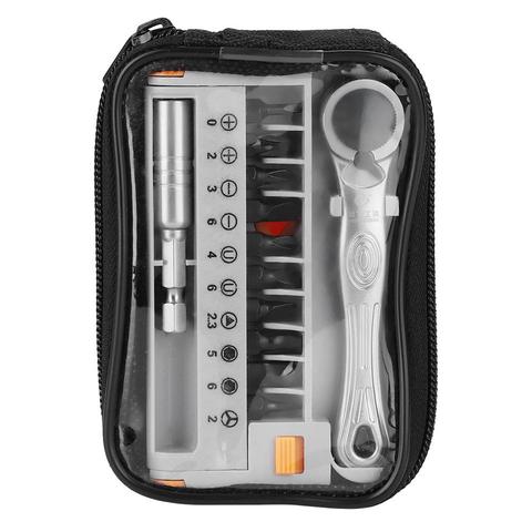 Multifunction Bicycle Repair Kit Mini Portable Ratchet Screwdriver Tool Durable Mountain Road Bike Repair Kit Bag Hand Tool Set ► Photo 1/6