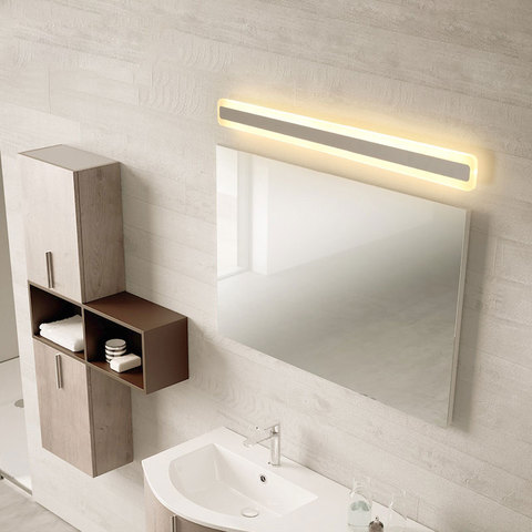 Nordic Bathroom Mirror Led Lights For Home Decor Fixture luminaria Kitchen Modern Led Wall Lamps Sconce White Iron Acrylic avize ► Photo 1/6