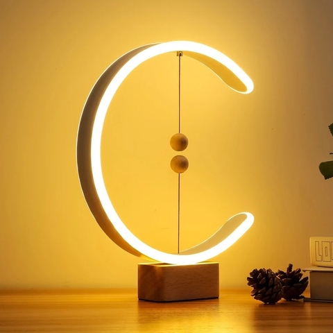 Modern Intelligent Desk Lamp Creative Magnetic Suspension Balance Decorative Bedside Night Light ► Photo 1/6