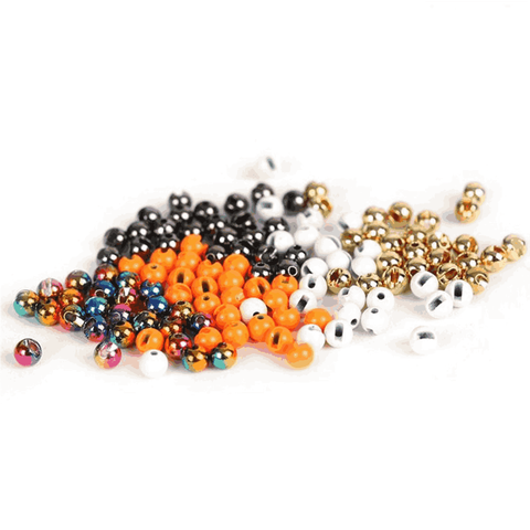 25 Pcs 2.5/3.0/3.5mm Durable Tungsten Beads Tungsten Alloy Fly Tying Material Slotted Bead Outdoor Sport Fishing Equipment ► Photo 1/6