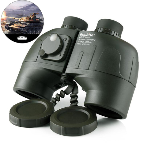 High Power 10X50 Military Rangefinder Compass Binoculars Professional Waterproof Tactical Telescope LLL Night Vision For Army ► Photo 1/6