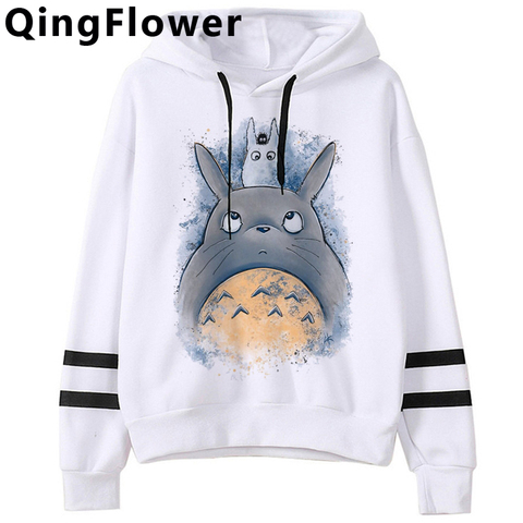 Totoro Japanese Anime Studio Ghibli Kawaii Graphic Hoodies Women Ullzang Harajuku Cute Sweatshirt 90s Streetwear Hoody Female ► Photo 1/6