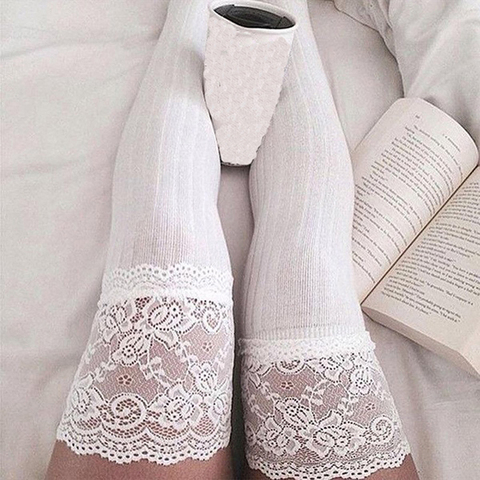 Women Socks Stockings Warm Thigh High Over The Knee Socks Long Cotton Lace Up Stockings Medias Sexy Stockings ► Photo 1/6