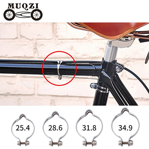 MUQZI Retro Road Bike Brake Cable Shift Line Fixed Clamp Bicycle Housing Buckle 25.4 /28.6 /31.8 /34.9mm Line Tube Clip Ring ► Photo 1/6