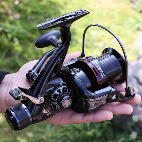 Sougayilang 5000 6000 Series Carp Fishing Reel CNC Metal Spool Double Brake Spinning Reel for Freshwater Sea Boat Fishing ► Photo 1/6