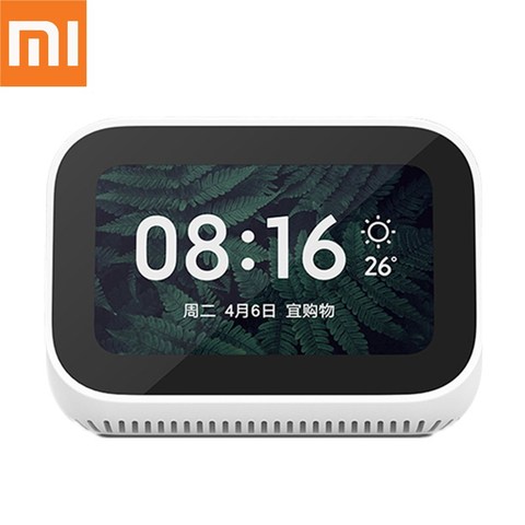 Original Xiaomi AI Touch Screen Speaker Bluetooth 5.0 3.97 inch Digital Display Alarm Clock WiFi Smart Connection with vedio ► Photo 1/6