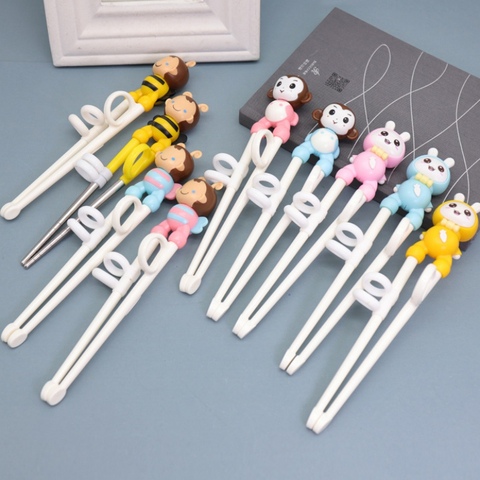 Cute Rag Cubs Learning Training Chopsticks Kids Children Chinese Chopsticks Learning Kitchen Accessories ► Photo 1/6