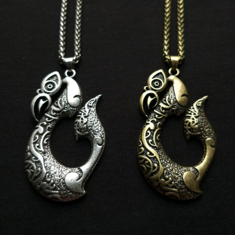 Turkey Bird Pendant Pikorua Maori Twist Symbol Mask Manaia Koru Tribal Jewelry New Zealand Ethnic Necklace ► Photo 1/6